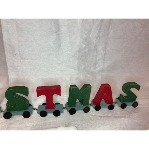 Vintage 4-Piece Christmas Train Set Midwest Taiwan w/ Letter Train set - Picture 11 of 16